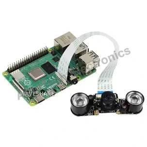 Raspberry Pi 4B/3B+ 5MP Fisheye Wide Angle Night Vision Camera with Cable photo 2
