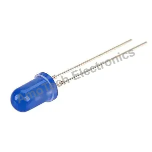 2 Pin 5mm Blue LED Round Light Emitting Diode