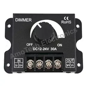 12V/24V 30A LED DIMMER Brightness Regulator with Knob Switch